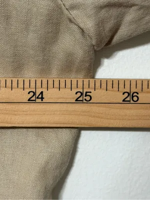 Quince 100% European Linen Blazer Size XL Neutral Khaki Driftwood Tan thumbnail 7