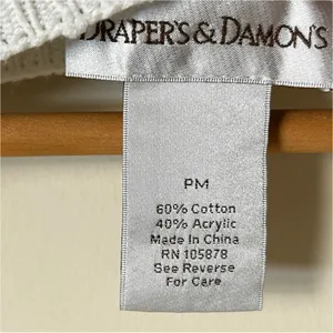Vintage Draper’s & Damon’s Sparkly Fair Isle Sweater Winter Snowflakes FLAWED thumbnail 6