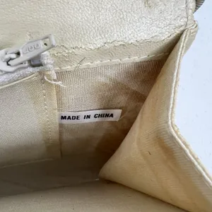 Elka Small Handbag Clutch Cream Metal Mesh Vintage Gold Tone Chain Evening Bag thumbnail 12
