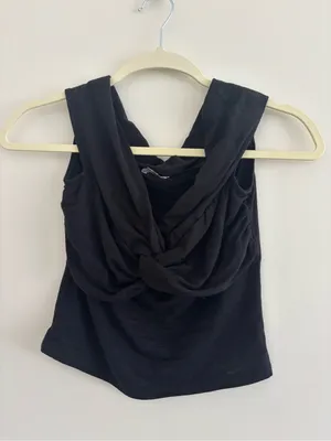Reformation Ezlynn Knit Off-Shoulder Top Black thumbnail 3