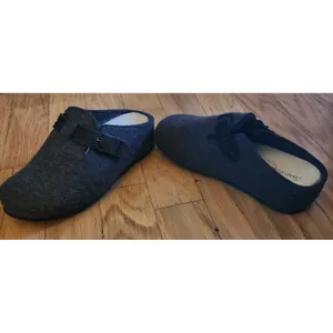Haflinger‎ Womens Charcoal Felt Clogs Slip On Comfort Shoes Size 40 thumbnail 5