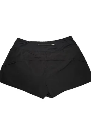 Reel Legends Womens Black Activewear Shorts With Back Zipper Pocket Size Large thumbnail 2