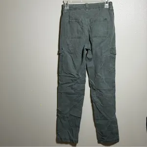 American Eagle‎ Outfitters Women Gray/Green Cargo Stretch Pants size 0 thumbnail 6