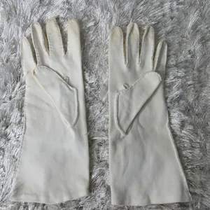 50s 60s White Gloves Pearl Embellishment OSFM thumbnail 2