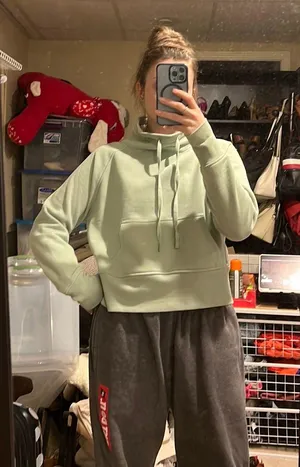Cropped Fleece Sweatshirt thumbnail 2