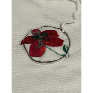 Gina Peters Grandamacore Sweater Vest‎ Women Medium Cardigan Hooded Floral Snap thumbnail 6