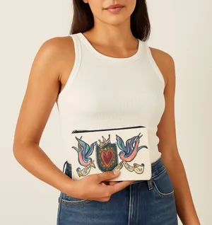 NWT Brighton Love of Art Sparrow Birds Bag - HB Promo Pouch 2019 🕊️ thumbnail 1