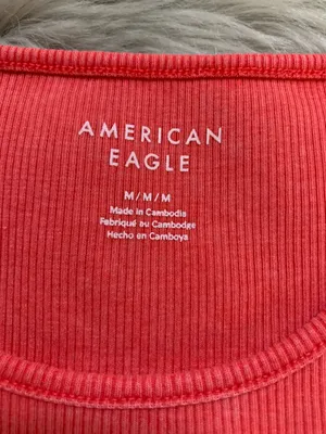 American Eagle Ribbed Tank Top Medium thumbnail 3