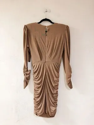 NEW ASTR Myla Dress in Nude Tan Small thumbnail 3
