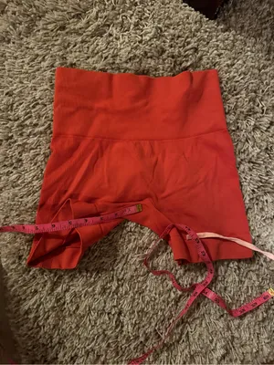 SET Active High-Waist Orange Bike Shorts thumbnail 5