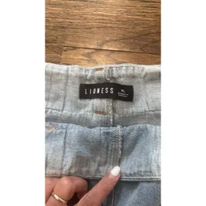 Revolve Lioness Denim Rendezvous Micro Mini Skort Festival Concerts Size XL 3069 thumbnail 4