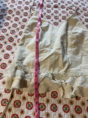 EUC Mexico Lindo 100% Cotton Beige Halter Crop Top size large thumbnail 6