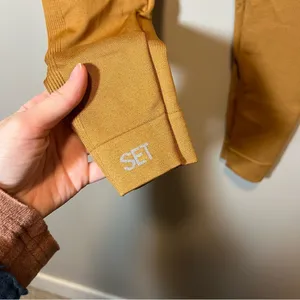 SetActive SculptFlex Cropped Leggings Gold‎ Mustard Small thumbnail 6
