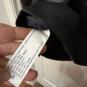 NWT Stoosh leather‎ moto jacket black size XL thumbnail 6