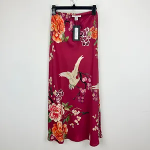 Bryn Walker 100% Silk Slip Skirt Maxi Printed Floral Bias A Line Pull On XXS NWT thumbnail 2