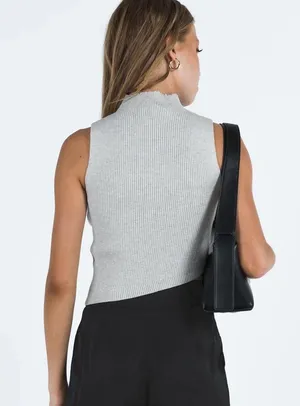 Princess Polly Grey Top thumbnail 3
