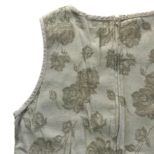 90s Sundance Catalog Vintage Floral Jacquard Maxi Dress M boho Cottage Romantic thumbnail 11