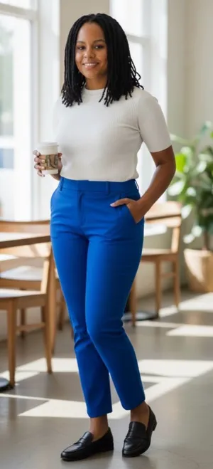 Tommy Hilfiger Women’s Blue chinos‎ thumbnail 1