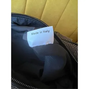 Giorgio Armani vintage fabric with Leather Hand Bag thumbnail 8