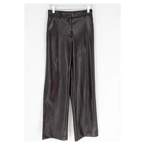 Aritzia‎ Babaton Command Faux Leather Trousers Women's 0 Brown Capsule Wardrobe thumbnail 3