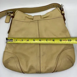Coach Medium Tan Leather Crossbody Bag thumbnail 3