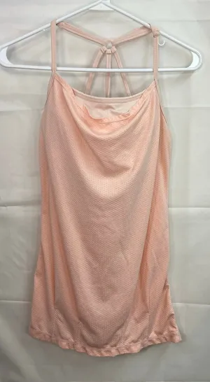 MPG Sport women's peach built in‎ sports bra cutout adjustable activewear tank top 6 thumbnail 1