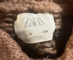 ZARA hooded crop sweater women's size 9 thumbnail 4