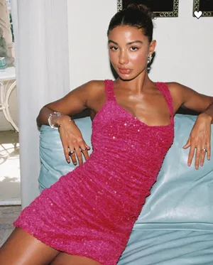 Princess Polly Centerfold Sequin Mini Dress Pink thumbnail 2