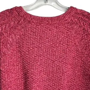 GAP Women's‎ Pink Cable Knit Pullover Sweater Size M Casual Fall thumbnail 9
