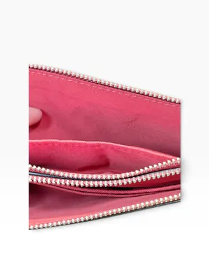 Coach Discontinued Double Corner Zip Wristlet Bright Red Leather F87590 NWOT thumbnail 6