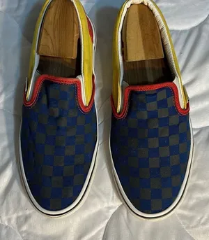 Vans Navy and Yellow Slipons Men’s 7, Women 8.5 thumbnail 1