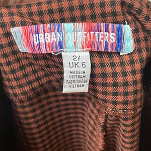 Urban Outfitters Pants‎ Gingham Plaid Black Brown Flared Leg Size 2 Preppy Retro thumbnail 10
