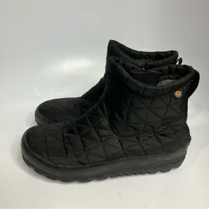 Bogs Rebound Bloom Snowday‎ ll short boots size 7 Black thumbnail 2