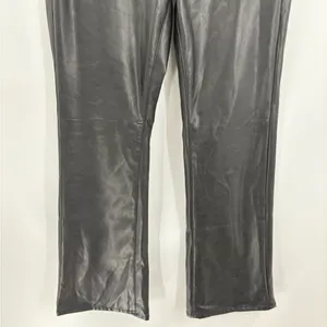 AmericanEagle outfitters black faux leather curvy classic bootcut jeans 28S thumbnail 7