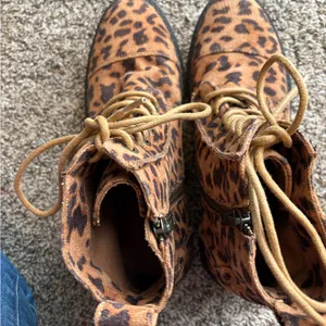 Billabong Leopard Print Lace and Zip Booties thumbnail 9