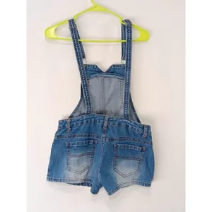 Chiqle Women’s Denim Overall Shorts Blue Size Small thumbnail 13