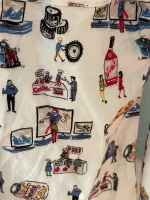 Munki Munki Costco Print Pajama Top Size Small thumbnail 4
