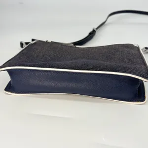 Kate Spade Cameron Crossbody Bag Women Navy White Denim Colorblock Leather Purse thumbnail 7
