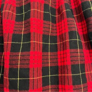 Vintage Episode Red and Black Plaid Wrap mini Skirt 10 tartan holiday wool thumbnail 5