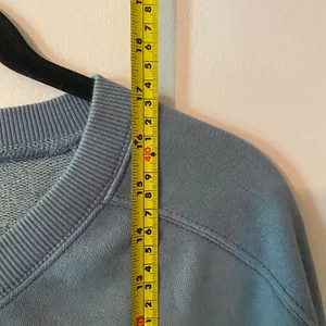 Free People Movement Blue Cropped V-neck Sweatshirt Loungewear Women's size XS thumbnail 8
