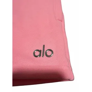 Alo‎ Yoga Neon Bubblegum Accolade Cotton Drawstring Shorts Women's Size Small thumbnail 6