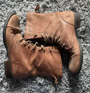 Born Brown Leather Boots Size 8 thumbnail 3