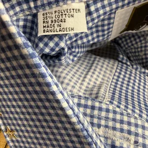 Western Gingham Button Down‎ Shirt Womens Small Blue Embroidered Studded Cowgirl thumbnail 7