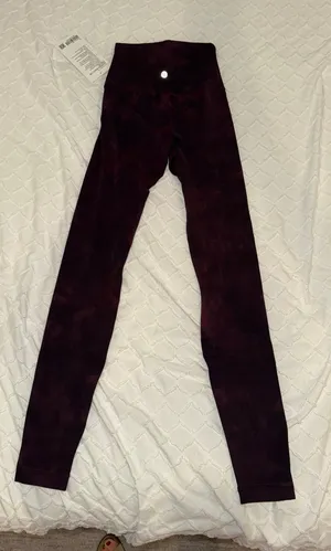 Lululemon Align HR Pants 28 Red/Black Space Dye thumbnail 1