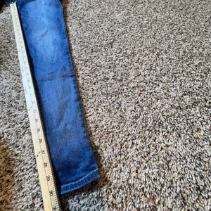 American‎ Eagle Super Stretch Jeggings Womens 8 Long Medium Wash Blue Slim Denim thumbnail 6