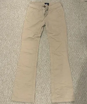 Khaki Kick Boot Cut Stretch Pants thumbnail 1