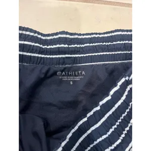 Athleta navy stripped athletic‎ shorts small thumbnail 2