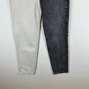 REVICE Two Tone Jeans High Waisted Denim Color Block Grunge‎ Women's Size 26 thumbnail 8