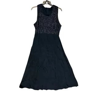 Vintage 90’s‎ Black Metallic Bodice Maxi Holiday/Party Dress NWT thumbnail 3