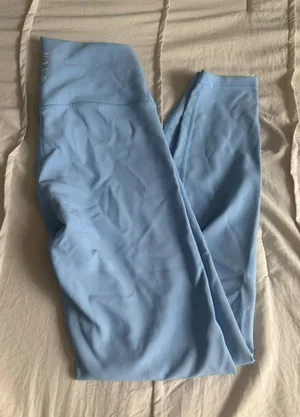 Light Blue Wilo Ribbed Leggings thumbnail 1